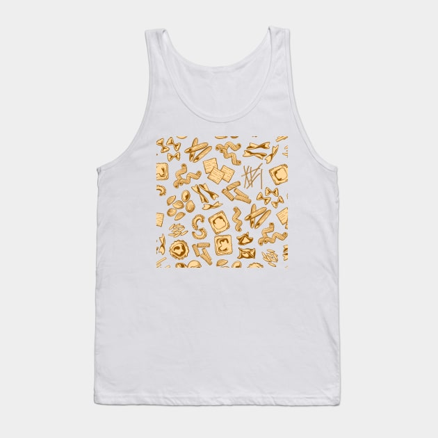 Pasta Pattern Pasta Lover Pasta Patterns Tank Top by olivetees